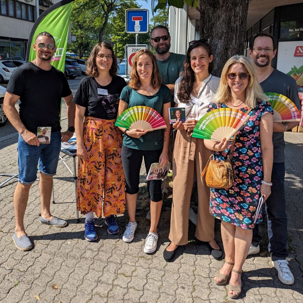 Wahlkampf in Schlieren mit Balthasar Glättli, Marionna Schlatter, Dominik Ritzmann, Anna-Béatrice Schmaltz