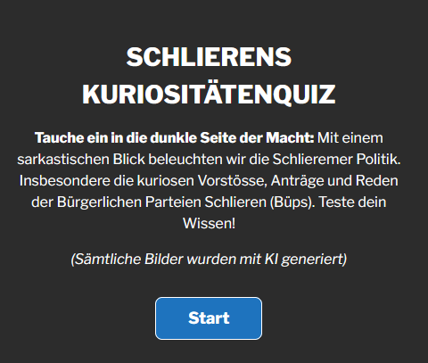 Schlierens Kuriositätenquiz – Teste dein Wissen